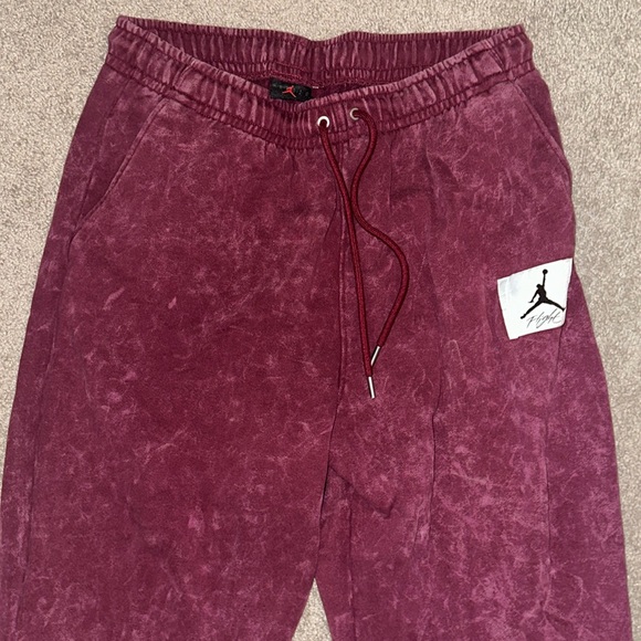 Jordan Maroon Vintage Stone Wash Sweatpants